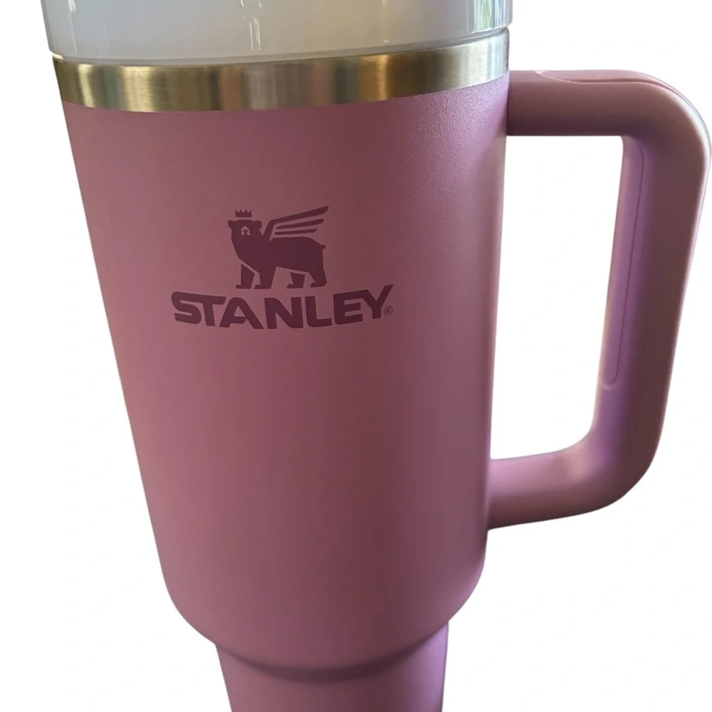 Stanley 40 oz Stainless Quencher Tumbler W/Lid Purple Large Handle No Straw Logo - Picture 4 of 7